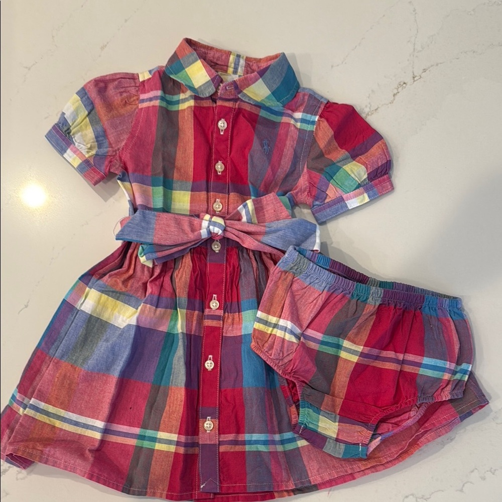 Ralph Lauren Plaid Multicolor baby Dress